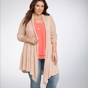 Torrid Mix stitch fit and flare cardigan